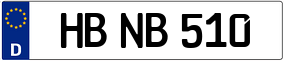 Trailer License Plate